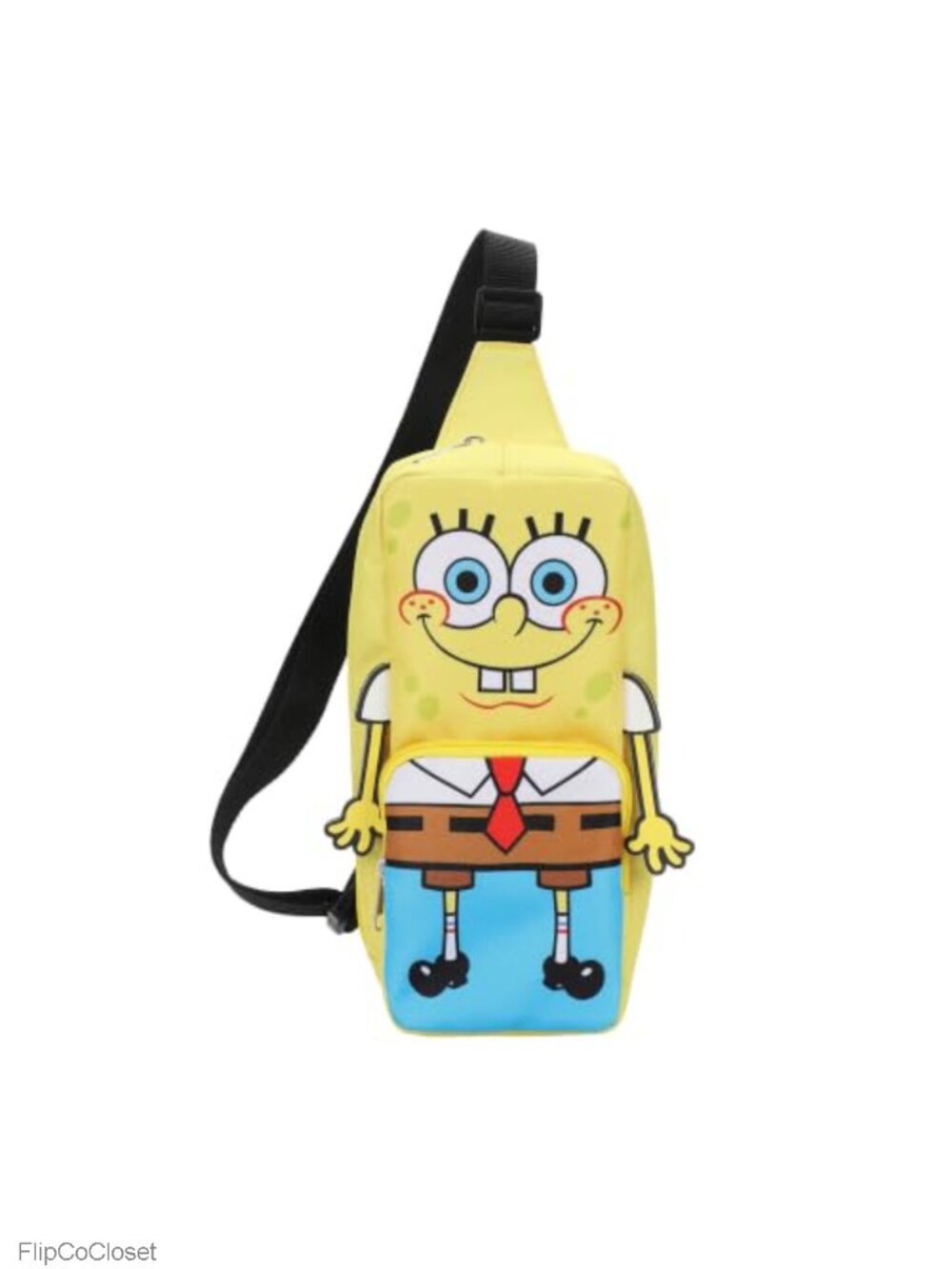 Spongebob Squarepants 3D Character Crossbody Sling Bag Adjustable Strap